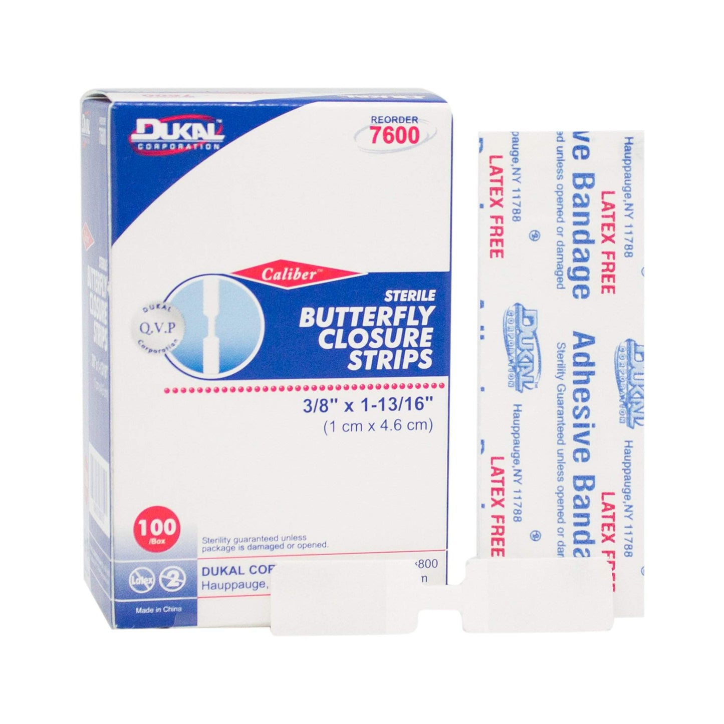 Dukal Butterfly Closure Strips. Pack of 100 Adhesive Wound Closure Bandages. Sterile Bandages for Wound Protection. Single use. Individually Wrapped. Easy to Apply.-Dukal-Brand_Dukal/ Dawn Mist,Collection_Lifestyle,Dukal_ Bandage,Dukal_Medical,Life_Medical,Life_Personal Care