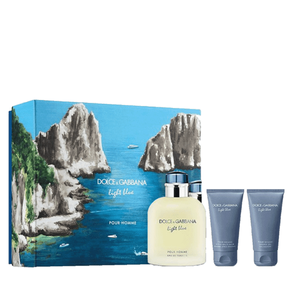 Dolce & Gabbana Light Blue Pour Homme 4.2 oz. 3pc Gift Set