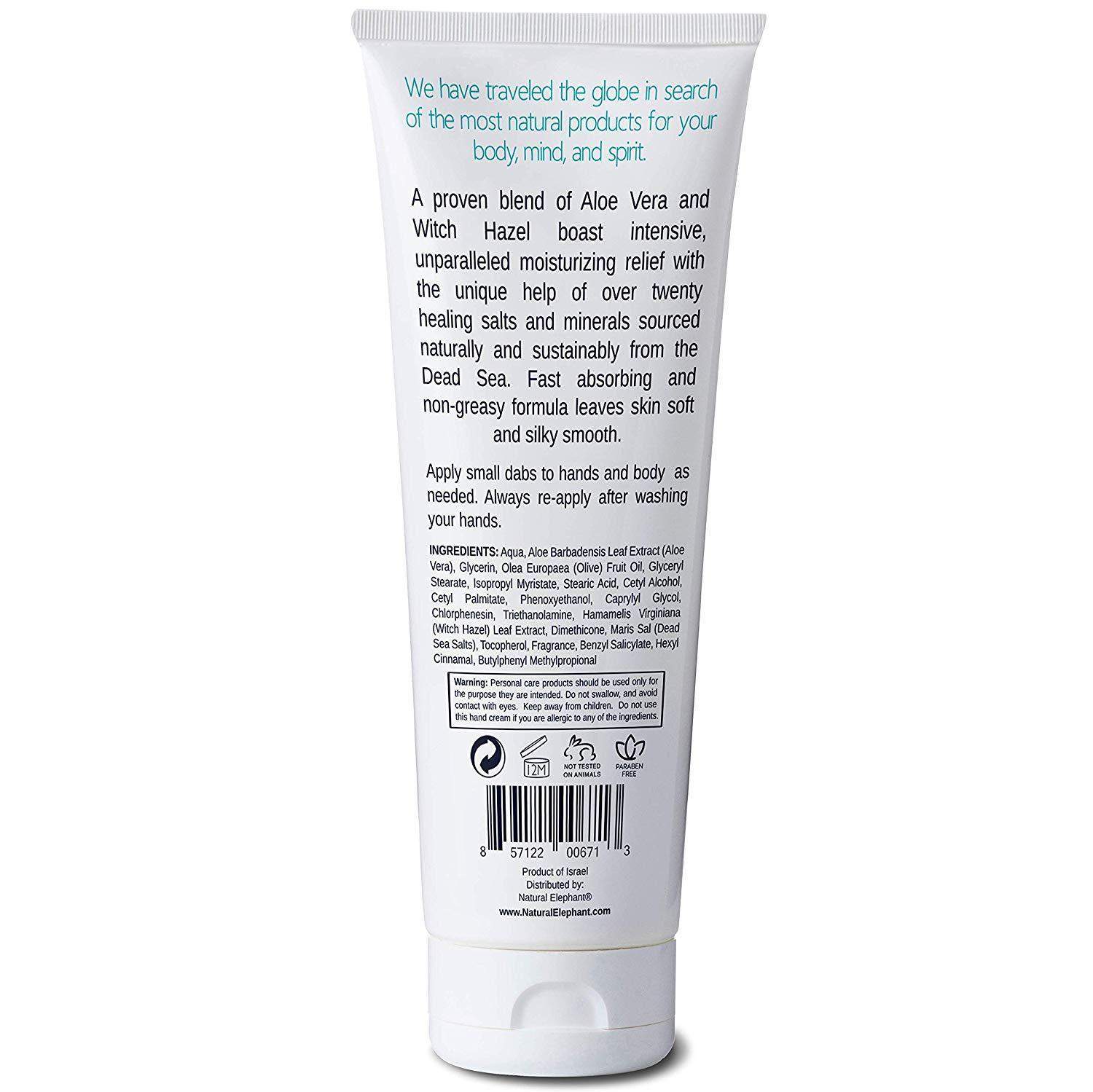 Natural Elephant Soothing Hand Cream 3.4 fl oz (100 ml)-Natural Elephant-BB_Hand and Foot Cream,BB_Lotion,BB_Moisturizers,Brand_Natural Elephant,Collection_Bath and Body,Collection_Skincare,Concern_Anti-Aging,Concern_Dryness,NATURAL_Dead Sea Collection,Skincare_Moisturizers