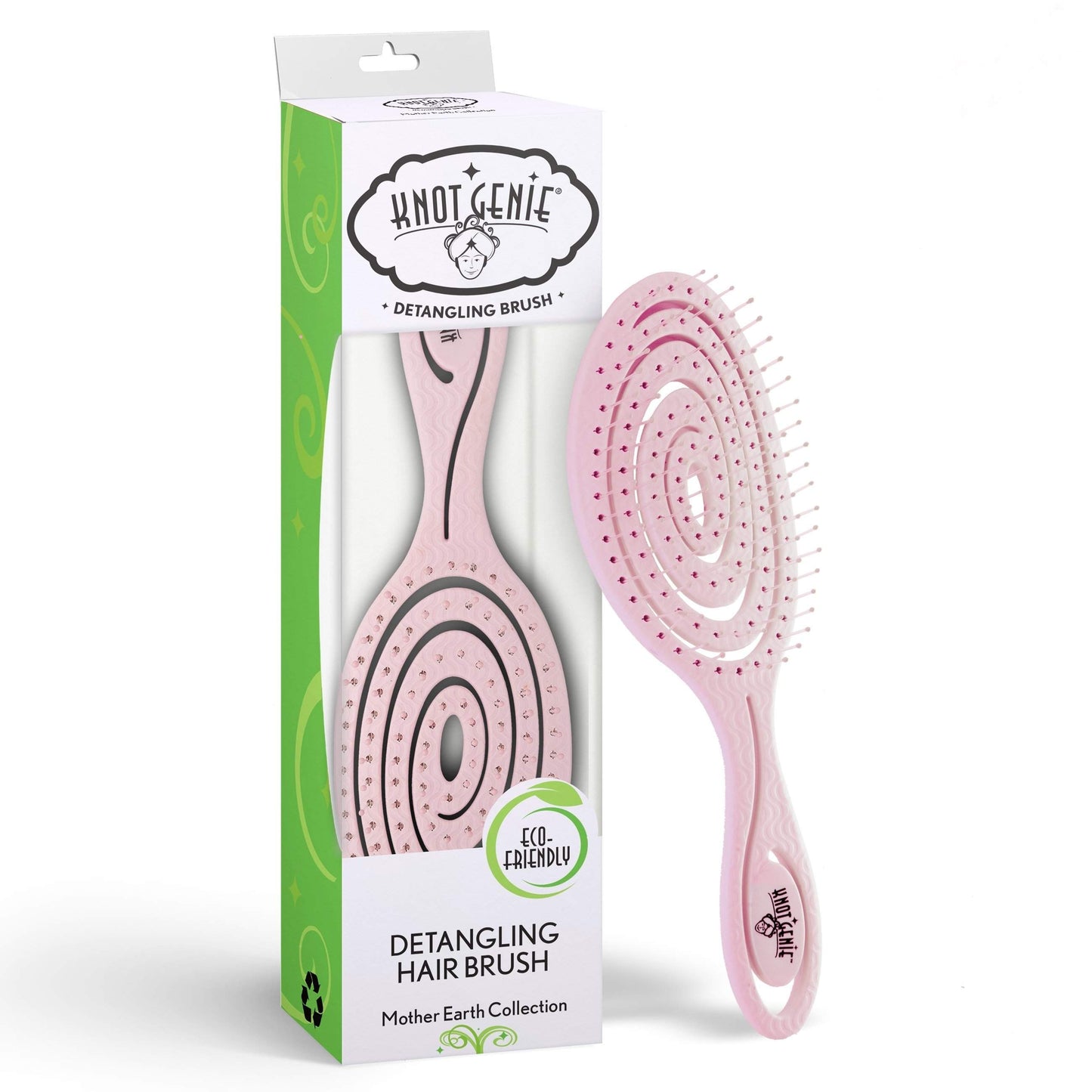 Knot Genie Mother Earth Eco Friendly Detangling Brush-Knot Genie-Brand_Knot Genie,Collection_Hair,Collection_Tools and Brushes,KNOT_Mother Earth Detangler,Tool_Brushes,Tool_Detangling Brush,Tool_Hair Tools,Tool_Vented Brushes