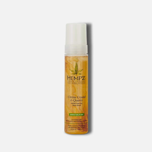 Hempz Herbal Foaming Body Wash Fresh Fusions Citrine Crystal & Quartz Scent 8.5 fl.oz.-Hempz-BB_Bath and Shower,BB_Body Wash,Brand_Hempz,Collection_Bath and Body,Hempz_ Body Wash