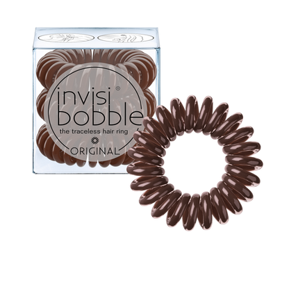 Invisibobble Original- Pretzel Brown Hair Ties Pack of 3