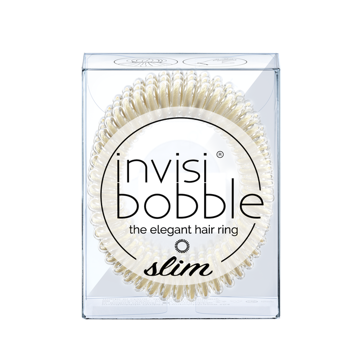 Invisibobble Slim- Stay Gold Hair Ties Pack of 3
