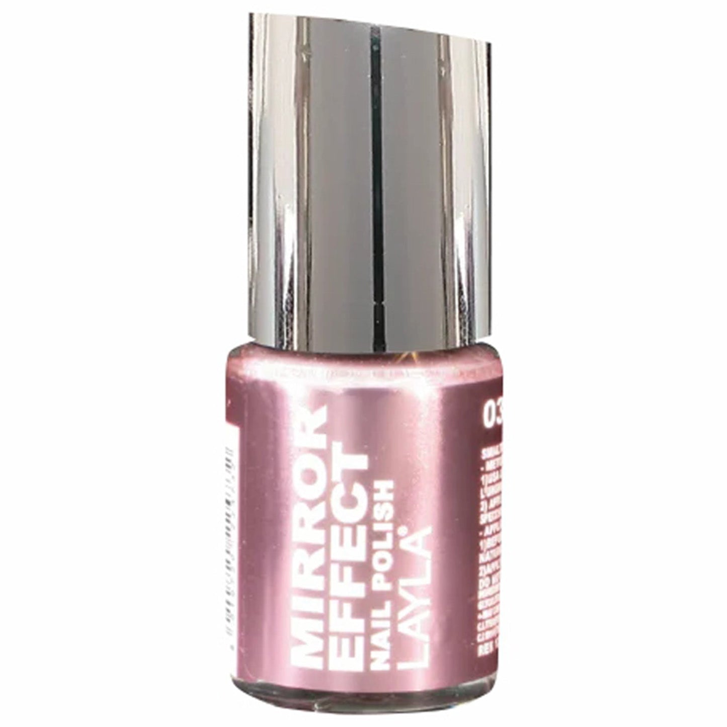 Layla Cosmetics Mirror Effect Nail Polish with Free Base File