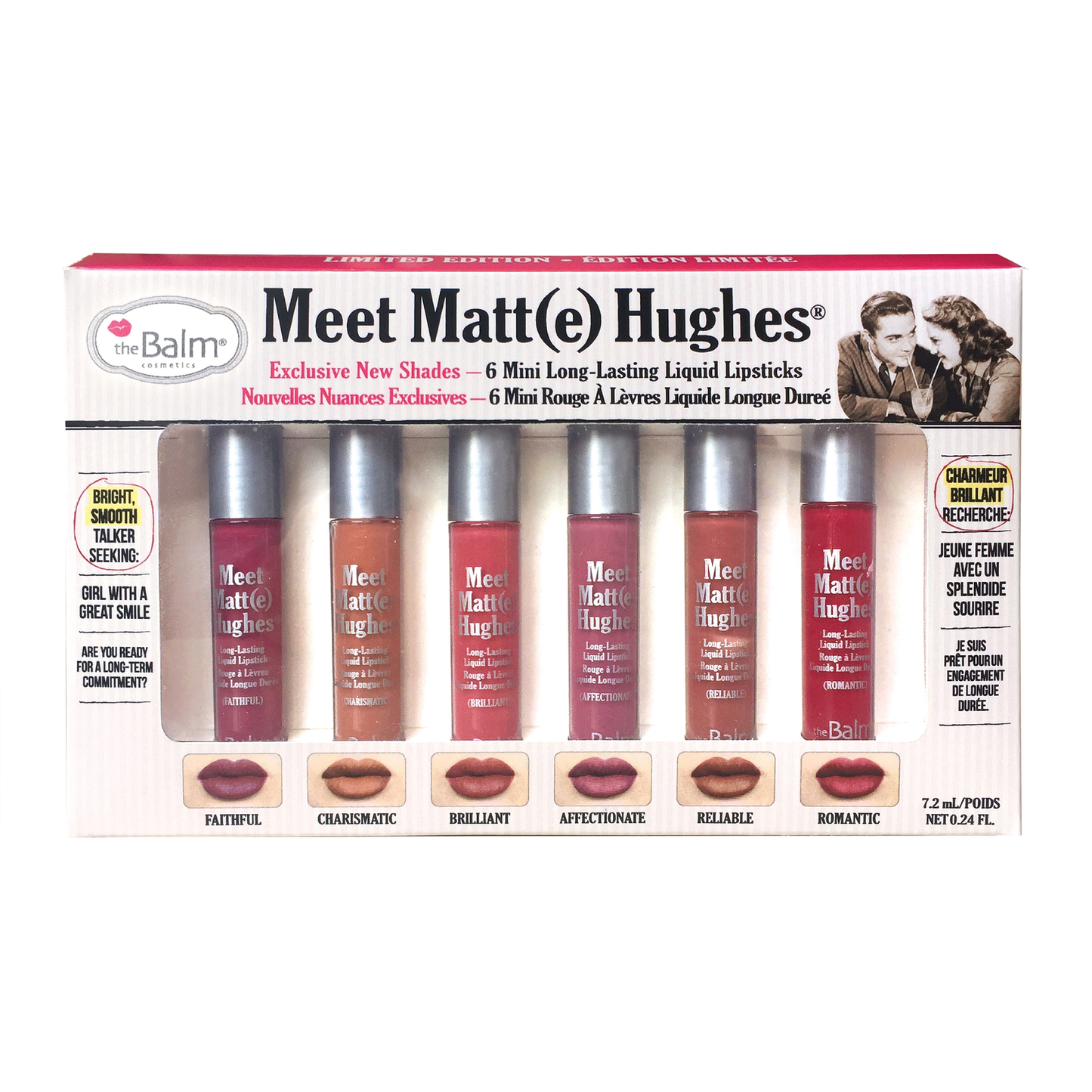 theBalm Meet Matte Hughes Mini Kit #2  (Faithful/Charismatic/Brilliant/Affectionate/Reliable/Romantic)