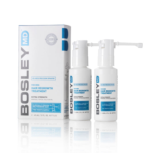 BosleyMD Men's Extra Strength Minoxidil 5% Topical-Sprayer