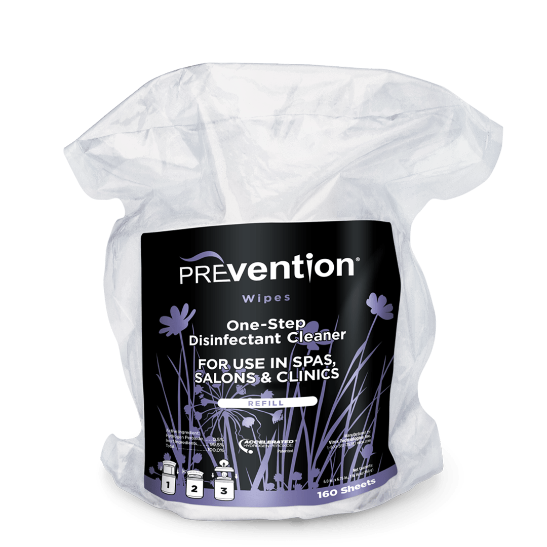 PREvention Disinfectant Cleaner Wipes Refill Bag- 160 Wipes