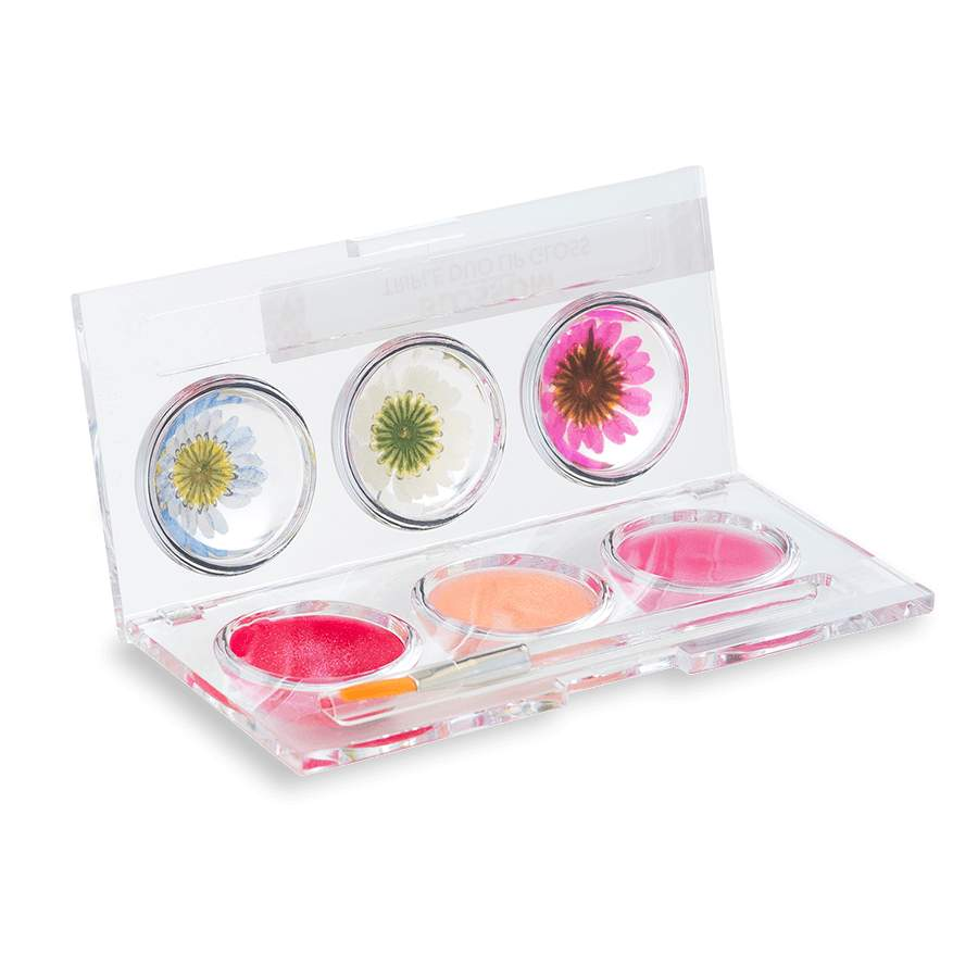 Blossom Triple Duo Lip Gloss Sweet Kiss-Blossom-Blossom_ Gift Set's,Brand_Blossom,Collection_Makeup,Makeup_Lip,Makeup_Lip Gloss