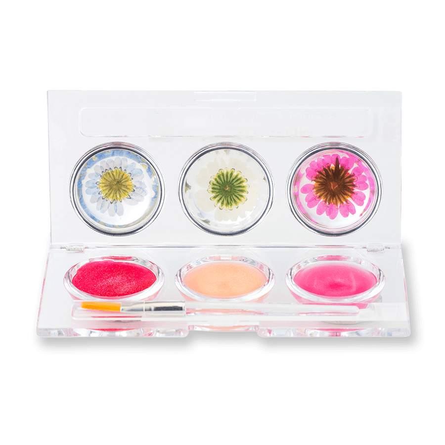 Blossom Triple Duo Lip Gloss Sweet Kiss-Blossom-Blossom_ Gift Set's,Brand_Blossom,Collection_Makeup,Makeup_Lip,Makeup_Lip Gloss