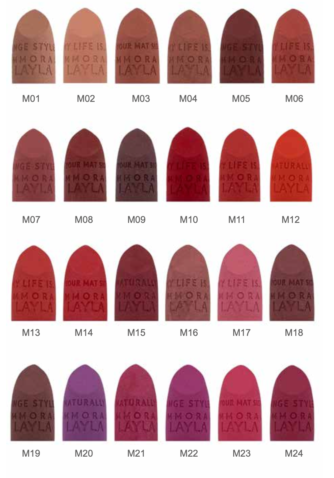 Layla Cosmetics Immoral Matte Lipstick