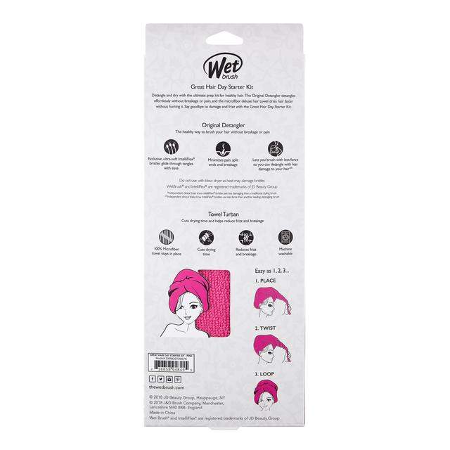 Wet Brush Great Hair Day Starter Kit Pink-Wet Brush-Brand_Wet Brush,Collection_Gifts,Collection_Hair,Collection_Tools and Brushes,Gifts and Sets,Gifts_Under 25,Tool_Brushes,Tool_Detangling Brush,Tool_Hair Tools,WET_Kits and Sets