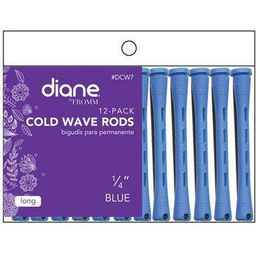 Diane Cold Wave Rods 1/4in Blue 12Pk