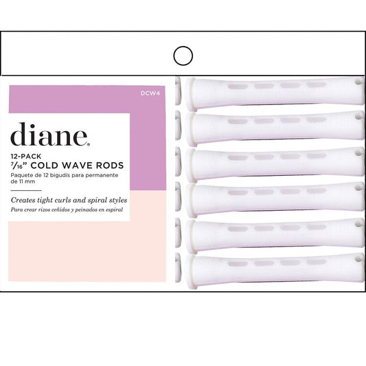 Diane Cold Wave Rods 7/16in. White 12Pk