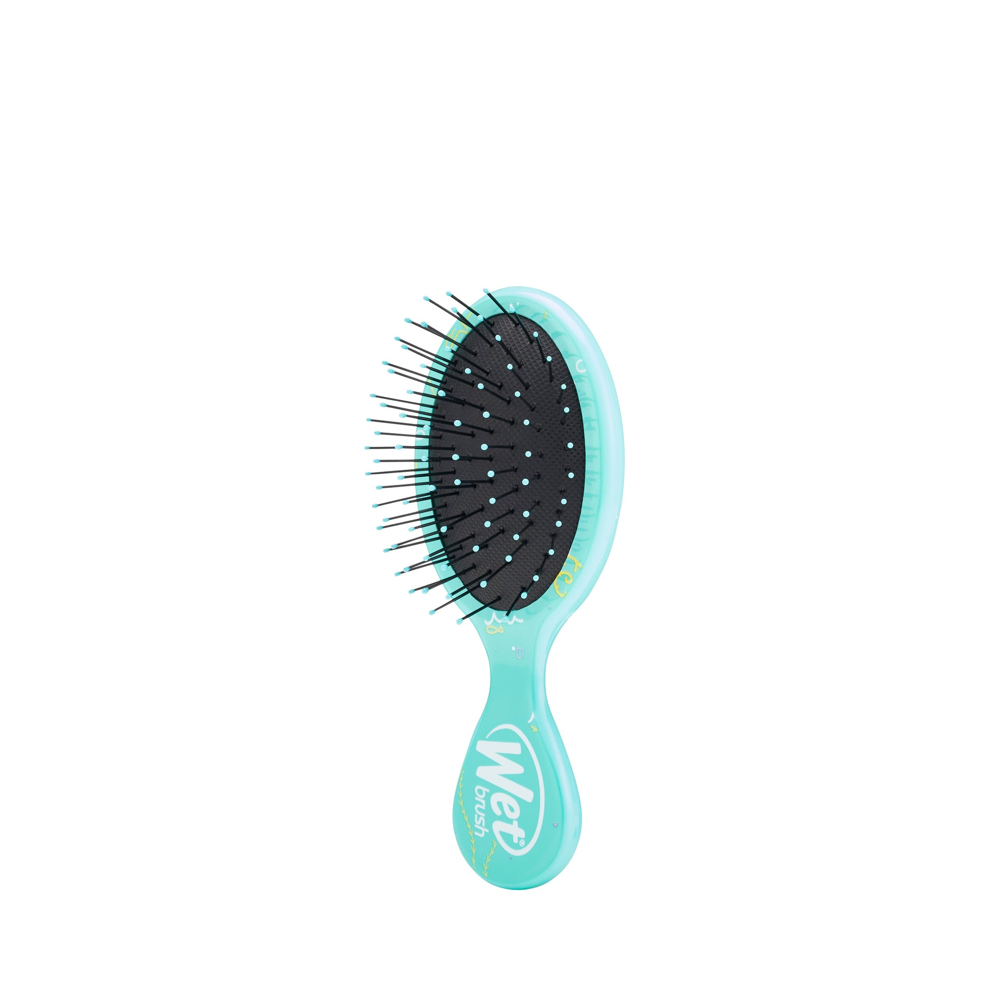 Disney Nemo wet brush mini detangler in turquoise with flexible bristles for gentle styling