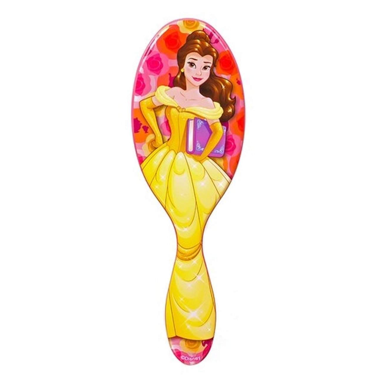 Disney Princess detangler brush featuring Belle in her iconic yellow gown for easy hair styling