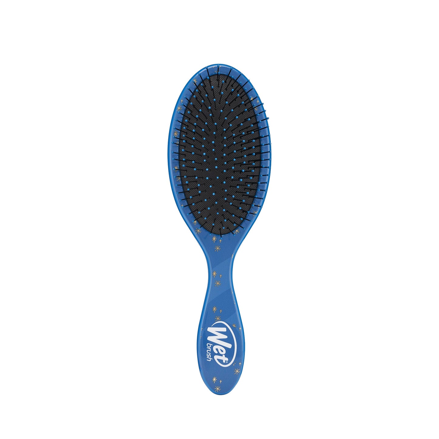 Disney Princess detangler brush by Wet Brush with a sleek blue design and flexible bristles