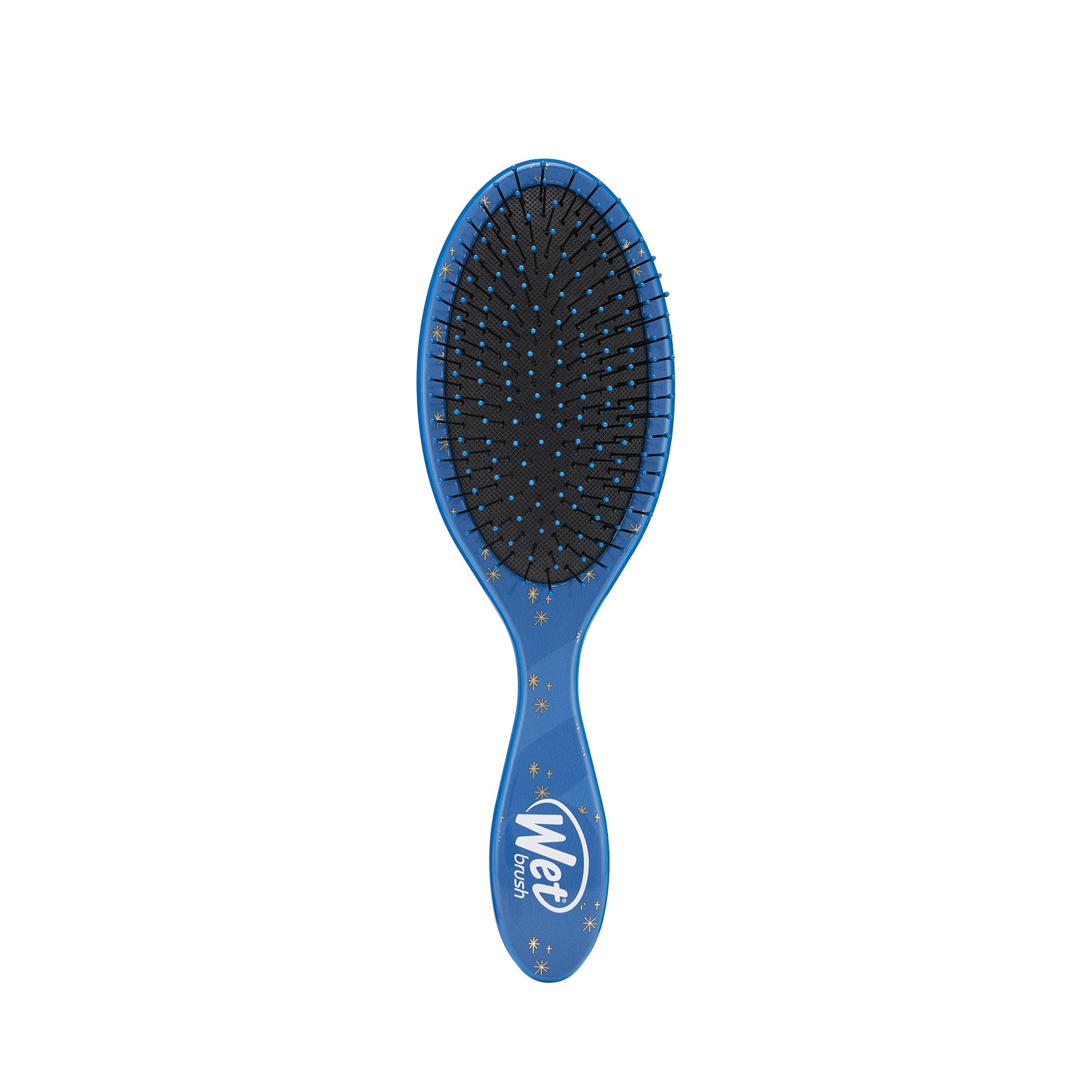 Disney Princess detangler brush by Wet Brush with a sleek blue design and flexible bristles