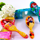 Disney Princess detangler brush set featuring Belle and Snow White designs for easy hair styling