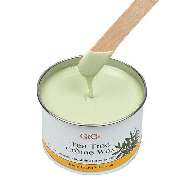 Gigi Tea Tree Creme Wax 14 oz-Gigi-BB_Hair Removal,Brand_Gigi,Collection_Skincare,GiGi_ Soft Wax's