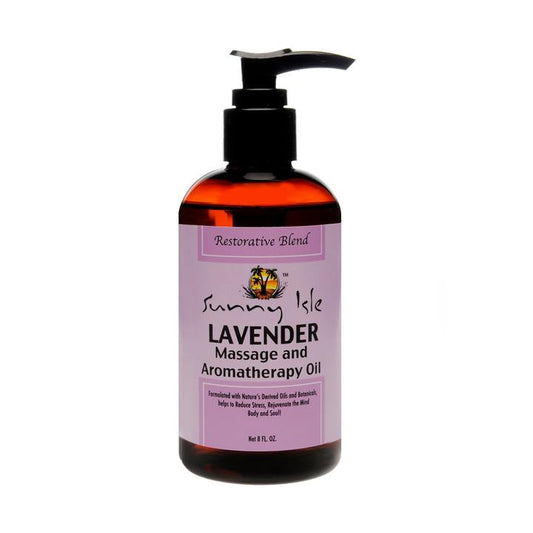 Sunny Isle Jamaican Black Castor Oil Lavender Massage and Aromatherapy Oil