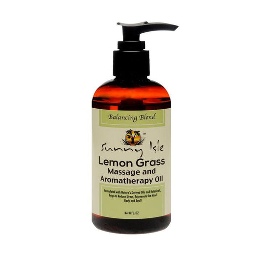 Sunny Isle Jamaican Black Castor Oil Lemongrass Massage and Aromatherapy Oil