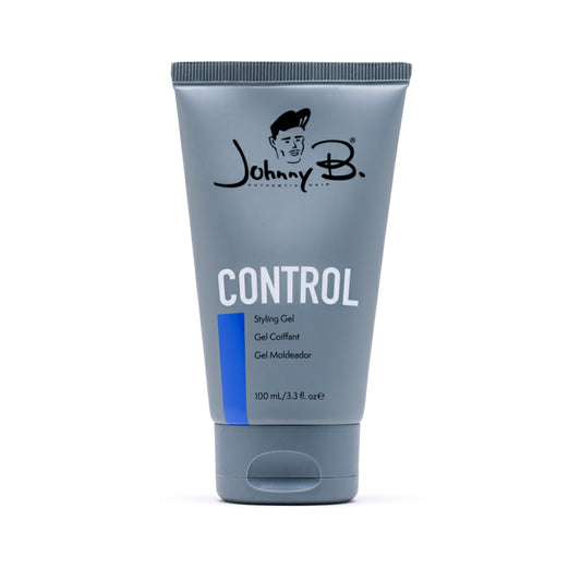 Johnny B Control Styling Gel in a 100ml tube for strong hold and sleek hairstyles