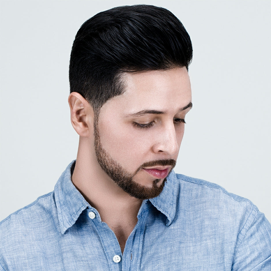 Johnny B. DOPE Texture Gel in use for achieving a stylish, textured hairstyle with volume and shine