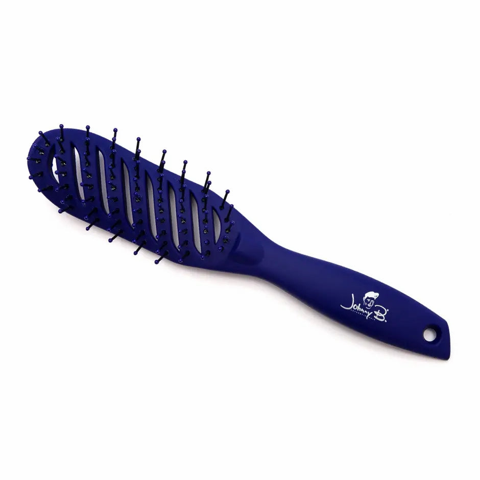 Johnny B Feels detangling brush in blue designed for easy hair detangling and grooming