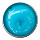 Johnny B. Mode styling gel in a silver container, featuring a vibrant blue texture for strong hold and shine