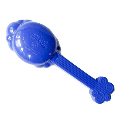Knot Genie detangling brush in blue with ergonomic handle for easy hair detangling