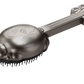 Knot Genie detangling brush in silver, designed for effortless untangling of hair without pulling or breakage