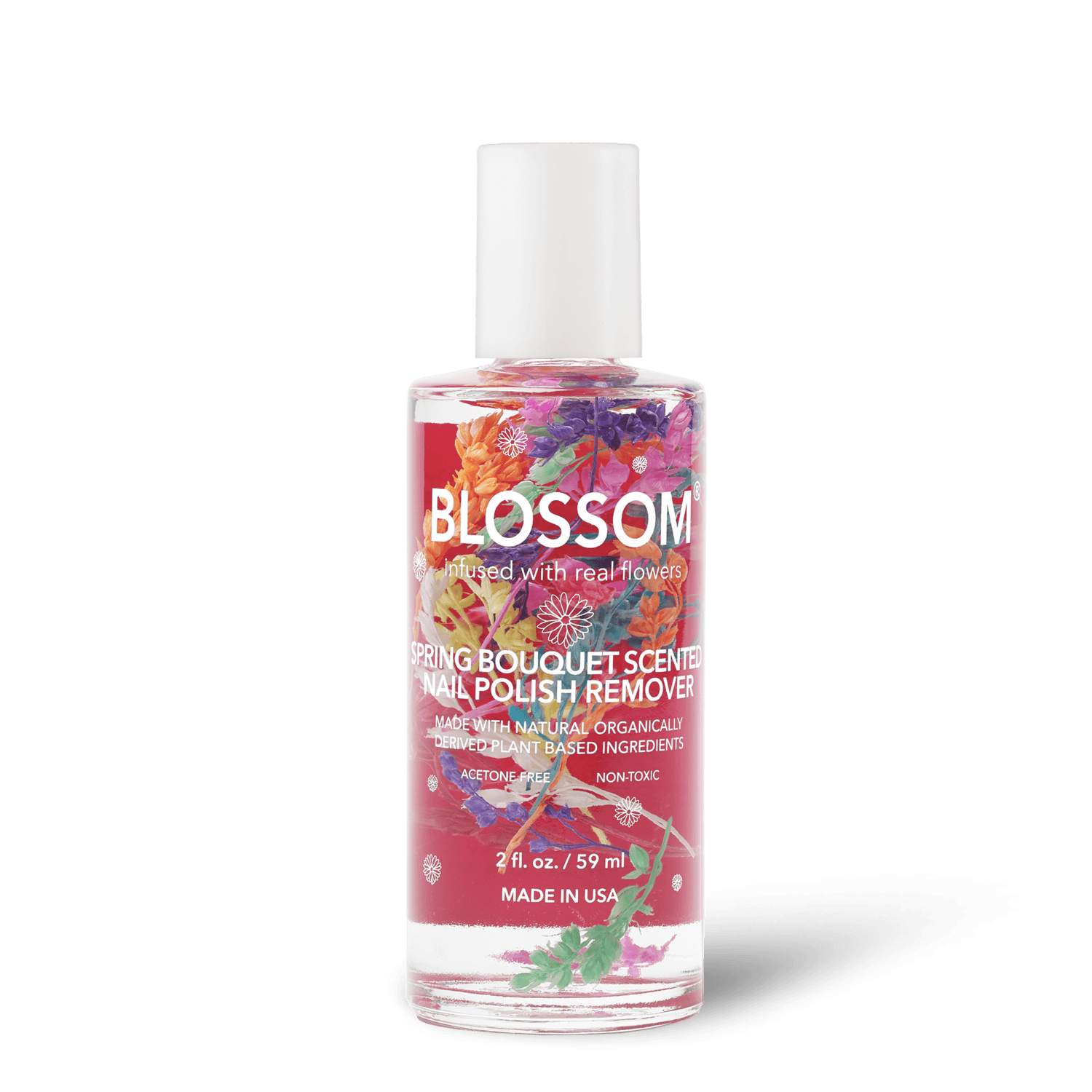 Blossom Nail Polish Remover 2 fl oz-Blossom-Blossom_ Nail Polish Remover's,Brand_Blossom,Collection_Nails,Nail_Polish