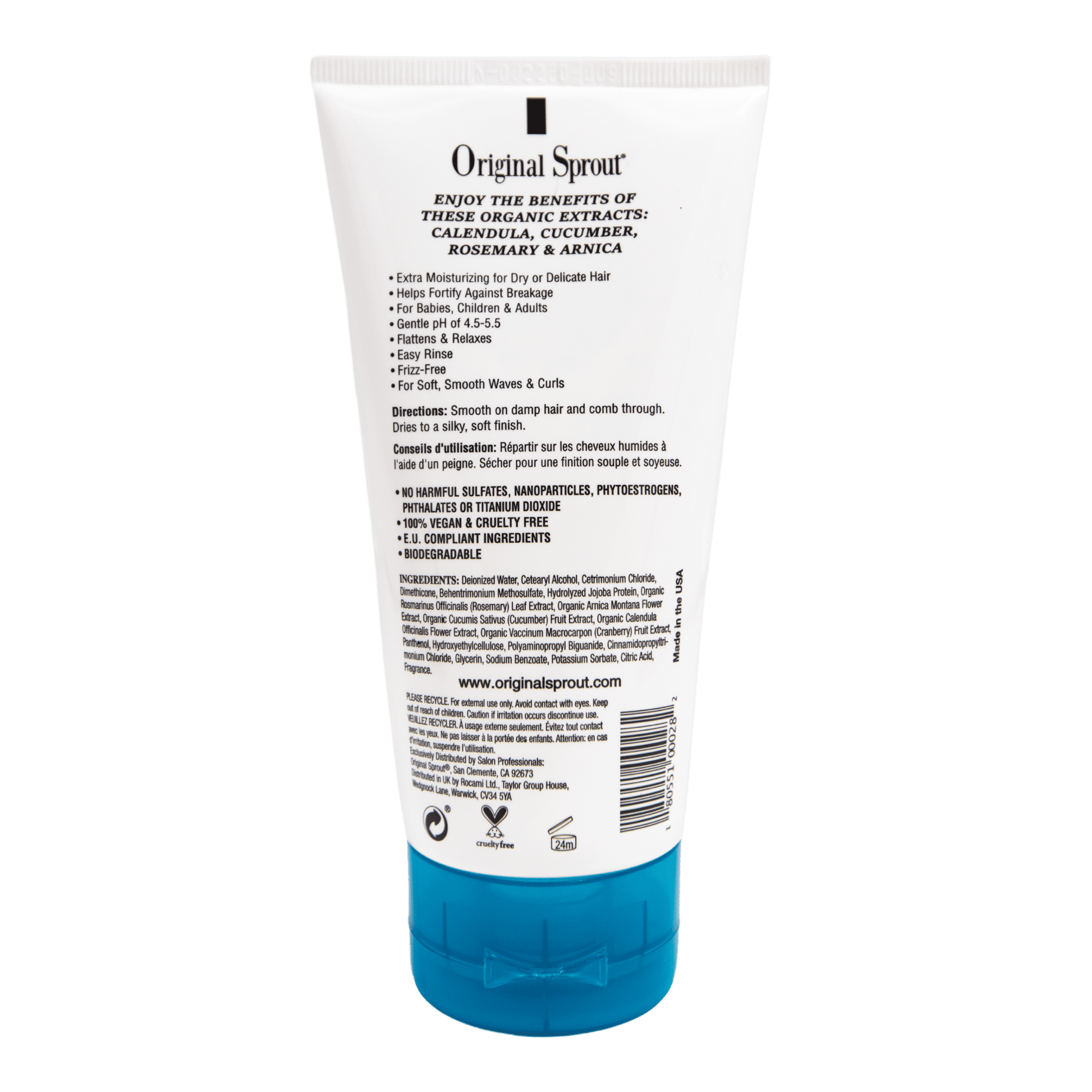 Original Sprout Curl Calming Cream for Kids in a tube for managing and smoothing curls