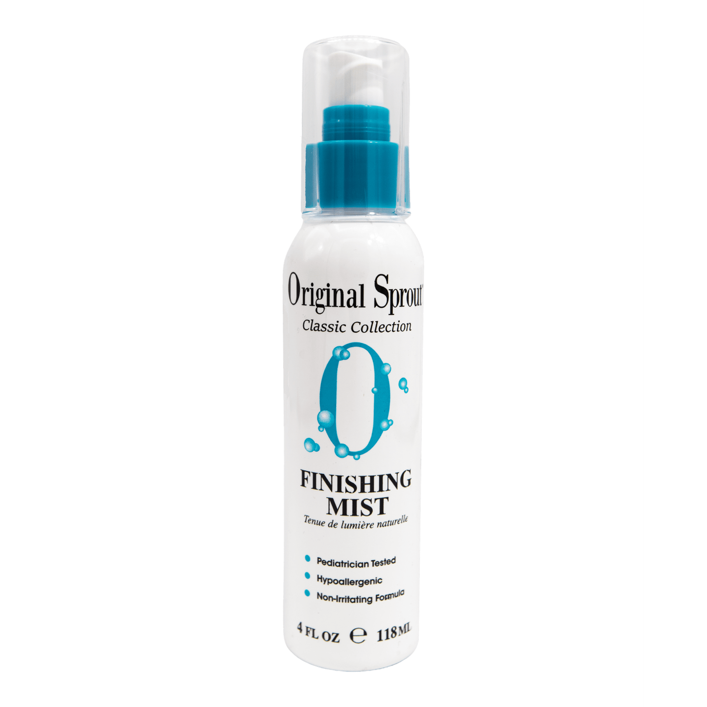 Original Sprout Finishing Mist in a 4 oz bottle for lightweight hair finishing and styling