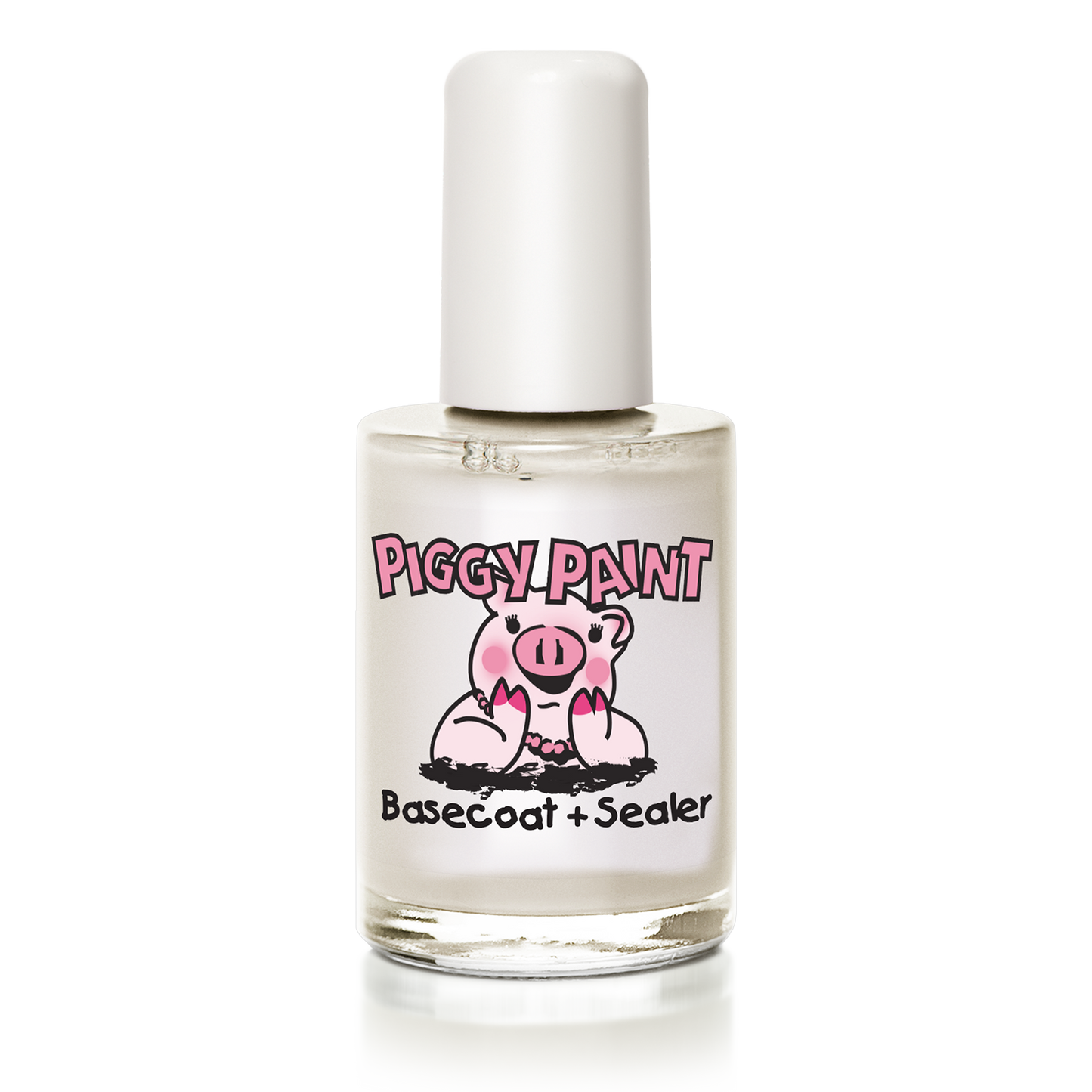Piggy Paint Non Toxic Basecoat Nail Polish in Clear for Safe Nail Application