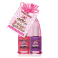 Piggy Paint Rainbow Sprinkles gift set featuring two pastel nail polishes in pink and purple with a gift tag