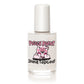 Piggy Paint topcoat in a clear bottle for a shiny finish on children's nail polish