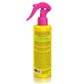 Rock The Locks Pineapple Banana Hair Detangler Spray in yellow bottle with pink sprayer for easy hair detangling
