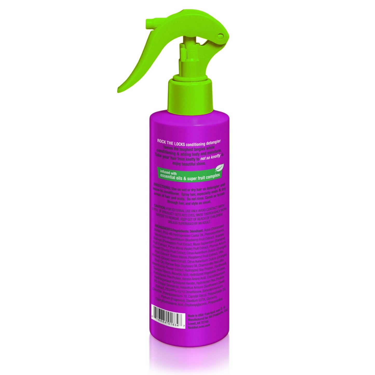 Piggy Paint Rock The Locks funky fruit detangler spray for easy combing and gentle untangling