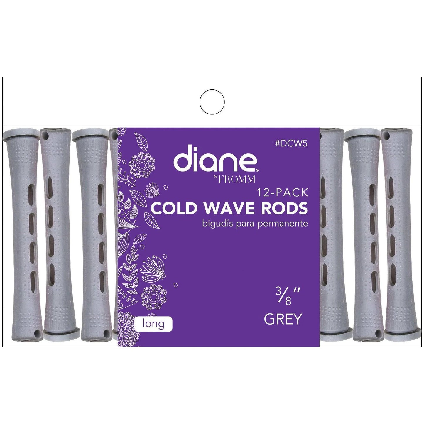 Diane Cold Wave Rods 3/8in. Grey 12Pk