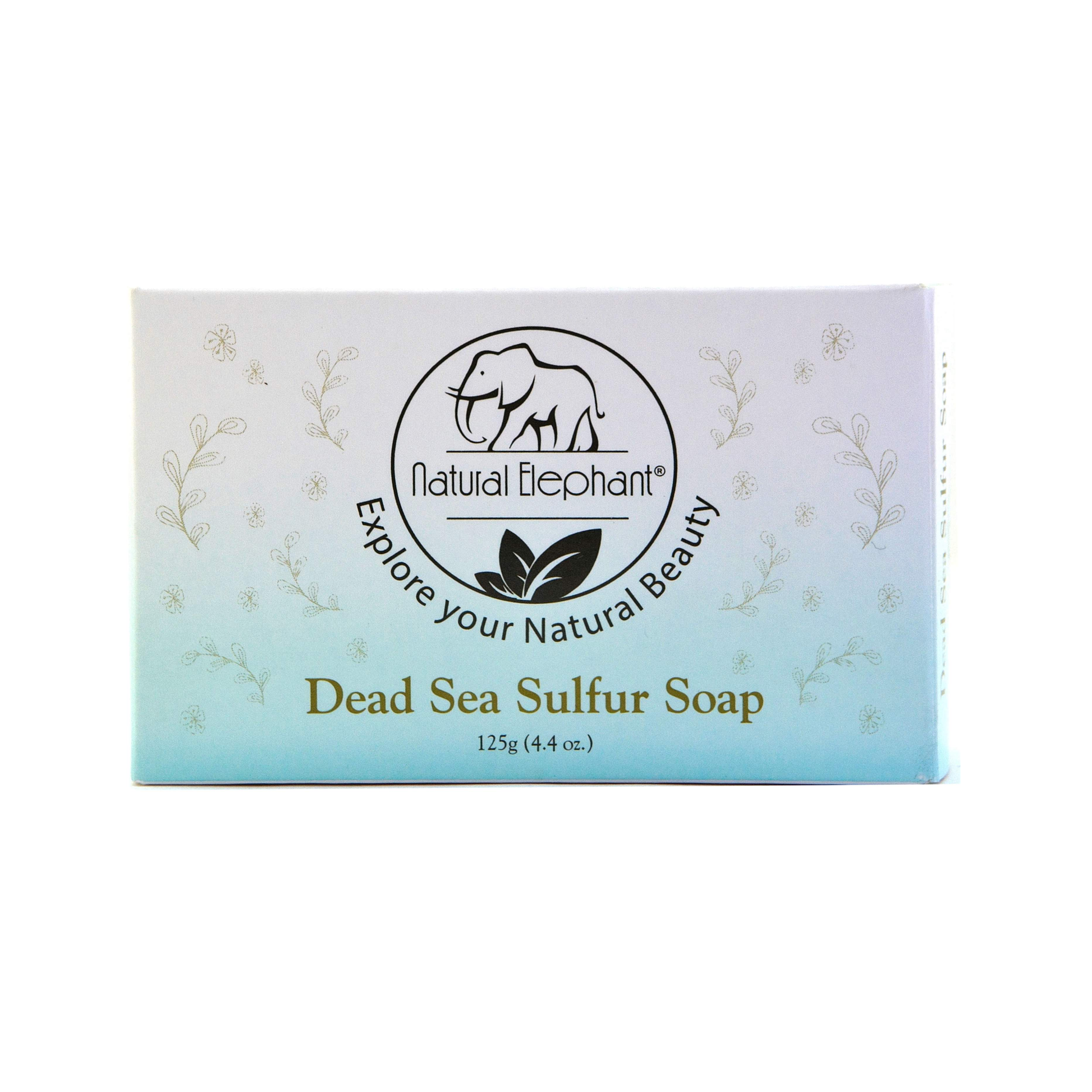 Natural Elephant Dead Sea Sulfur Soap 4.4 oz (125 g)-Natural Elephant-BB_Bath and Shower,BB_Soap Bars,Brand_Natural Elephant,Collection_Bath and Body,Collection_Skincare,Concern_Acne & Blemishes,Concern_Combination Skin,Concern_Dark Spots,Concern_Large Pores,Concern_Oily Skin,Concern_Redness,Concern_Sensitive Skin,NATURAL_Dead Sea Collection,Skincare_Cleansers