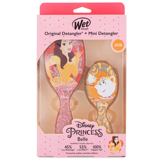 Wet Brush detangler set Belle featuring a classic detangler and mini detangler for gentle hair care