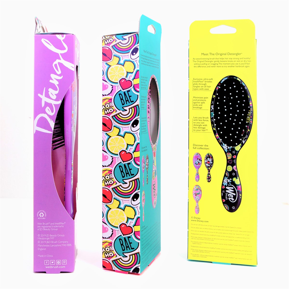 Wet Brush Disney Mickey Mouse packaging showing colorful design and features of the detangling brush