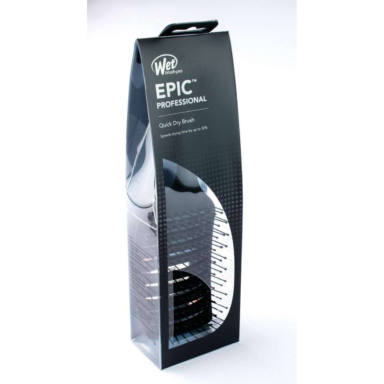 Wet Brush Epic Professional Quick Dry Brush in transparent packaging for efficient hair drying