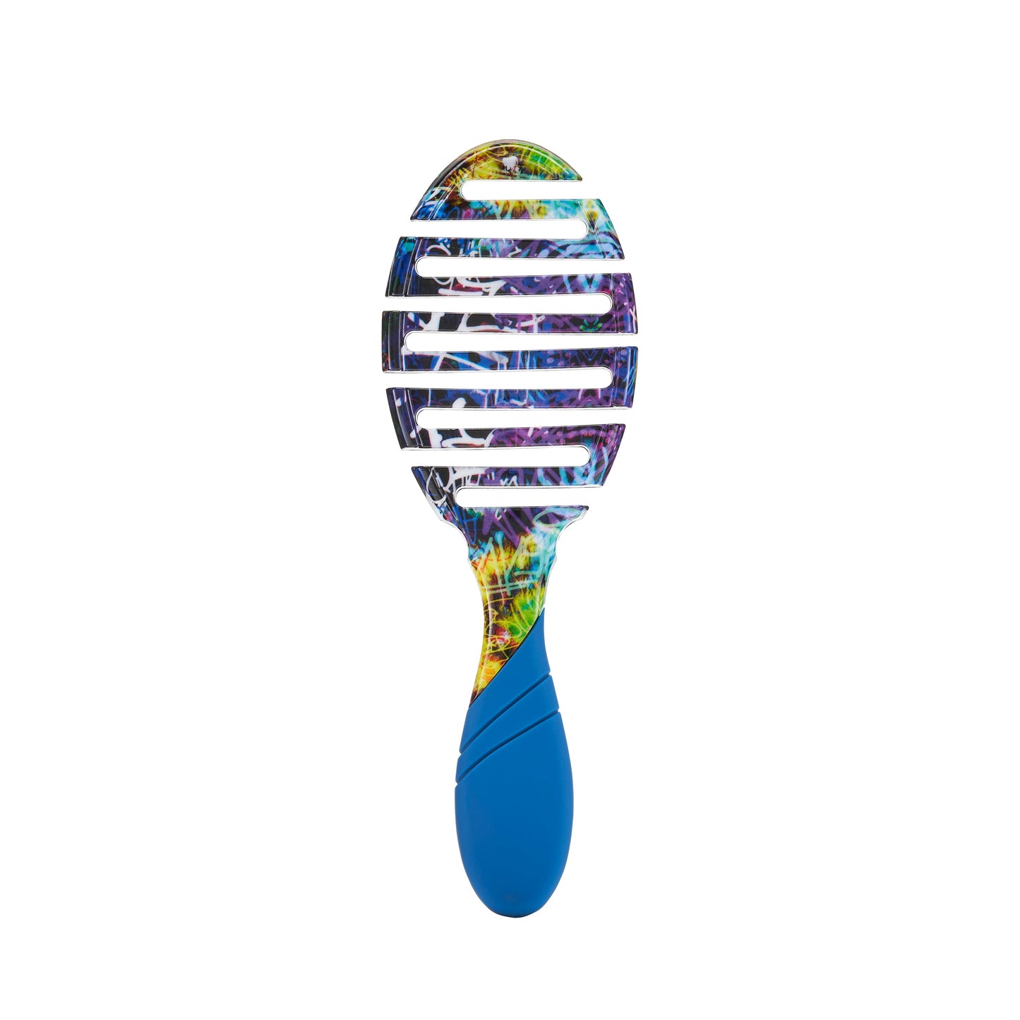 Wet Brush Flex Dry Detangler with Colorful Graphic Design for Effortless Hair Styling