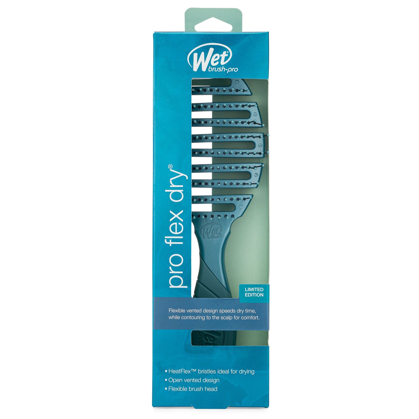 Wet Brush Flex Dry Detangler with flexible vented design for faster drying and comfort