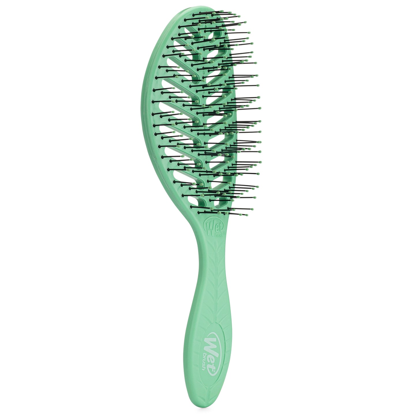 Wet Brush Go Green Detangler in Green with Flexible Bristles for Effortless Hair Detangling