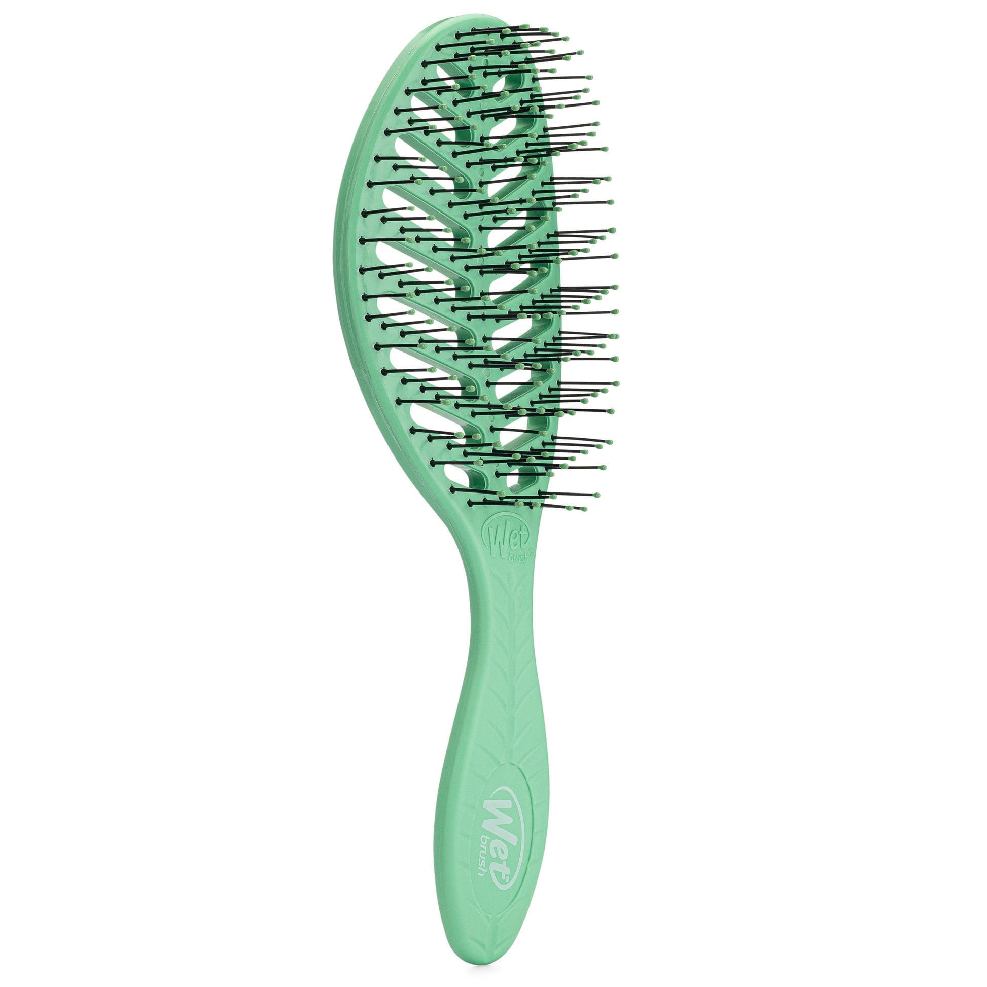Wet Brush Go Green Detangler in Green with Flexible Bristles for Effortless Hair Detangling