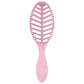 Wet Brush Go Green Detangler in pink, designed for easy and gentle hair detangling