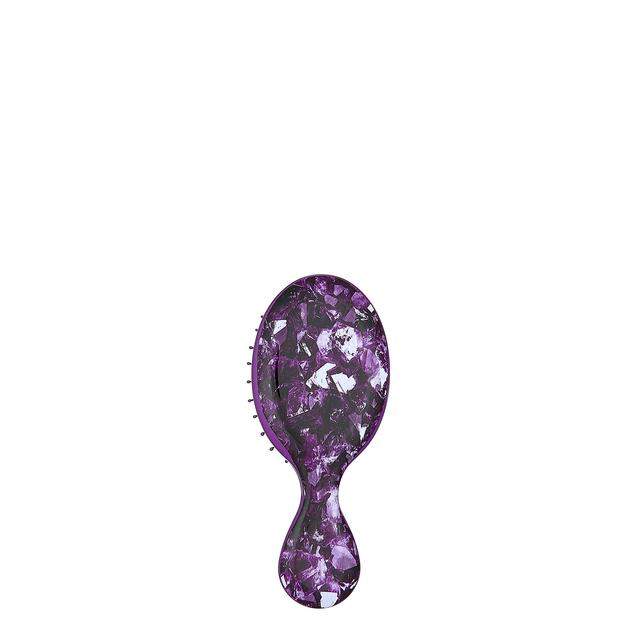 Wet Brush Mini Detangler in purple with a stylish gemstone design for effortless hair detangling